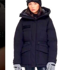 RUDSAK Black Hooded Puffer Coat